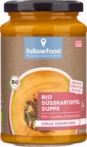 followfood BIO Süßkartofel Suppe vegan