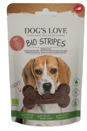 DOG'S LOVE SOFT Stripes ORGANIC Beef