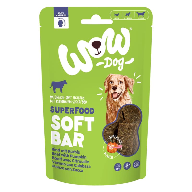 WOW DOG Soft Bar Beef with Pumpkin
