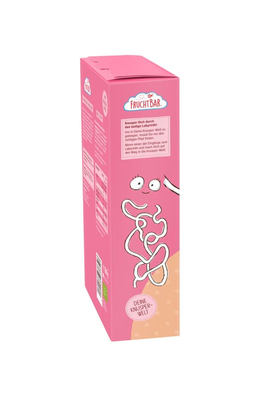 FruchtBar Organic Crunchy Muesli Apple, Strawberry, Raspberry