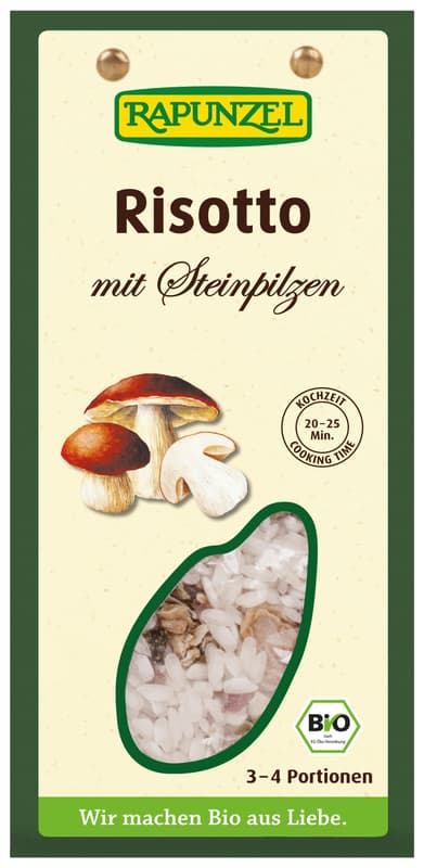 Rapunzel BIO Risotto mit Steinpilzen