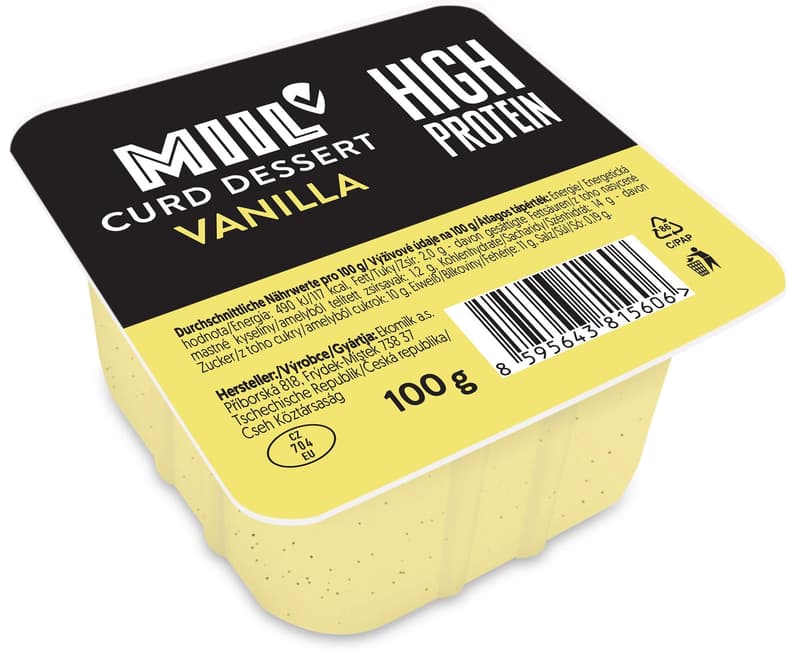 MIIL High protein vanilla curd dessert