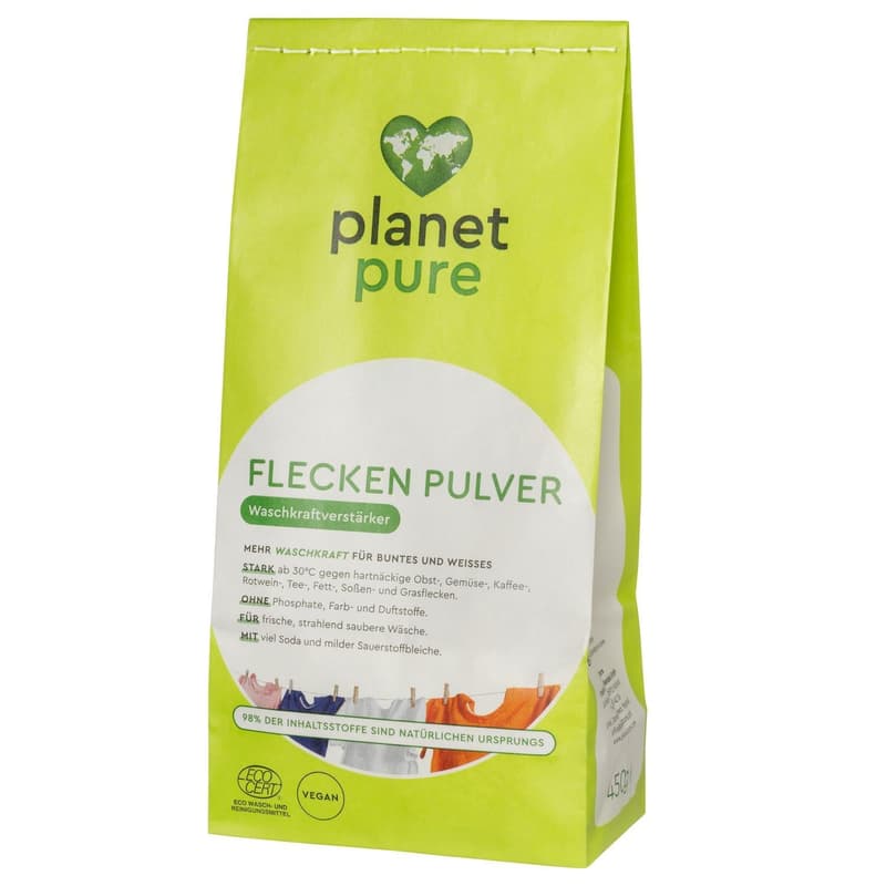 Planet Pure Fleckenpulver Waschkraftverstärker