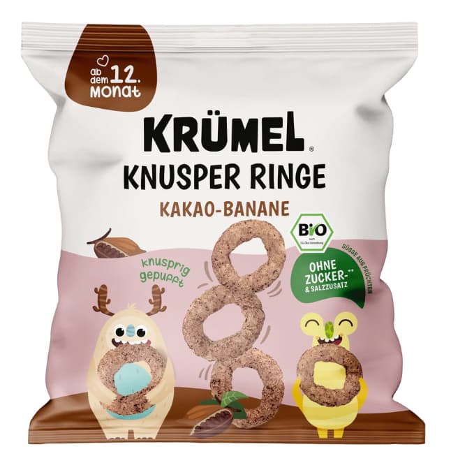 Krümel BIO Knusper Ringe Kakao-Banane