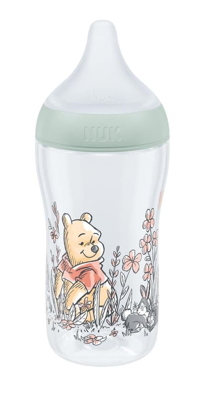 NUK Disney "Winnie" Perfect Match PP Bottle, 260 ml, Size M 3+ M, green