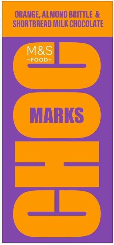 Marks & Spencer Orange, Almond Brittle & Shortbread Milk Chocolate