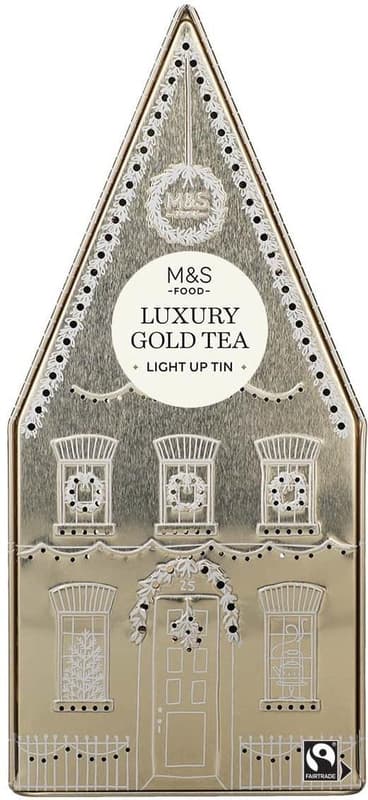 Marks & Spencer Luxury Gold Tea Light Up Tin