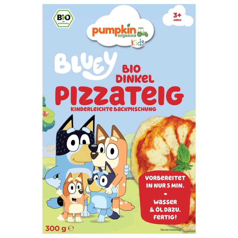 Pumpkin Organics Bluey Bio Dinkel Pizzateig