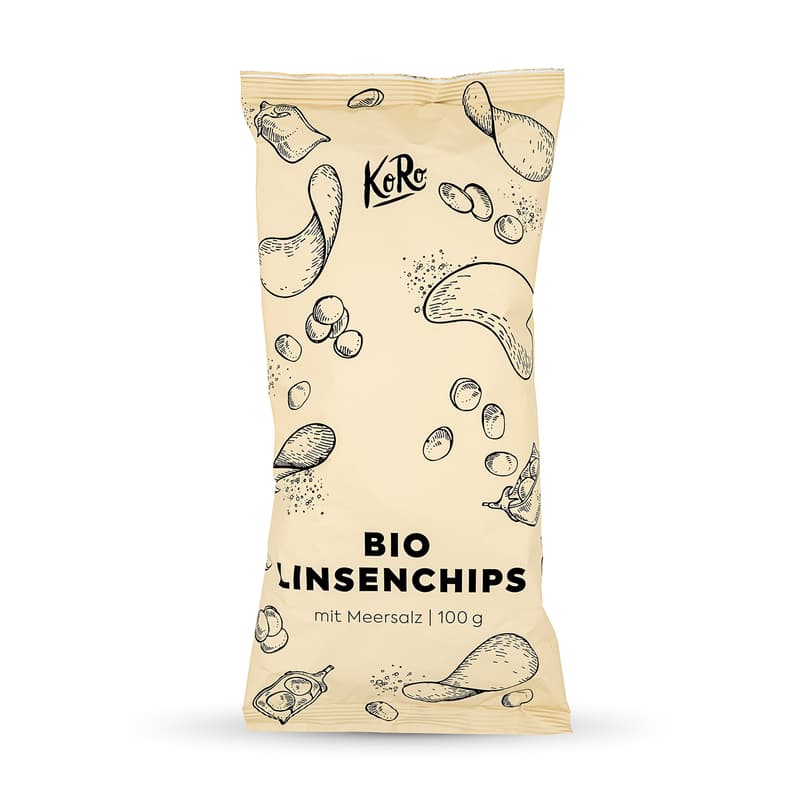Koro Bio Linsenchips mit Meersalz