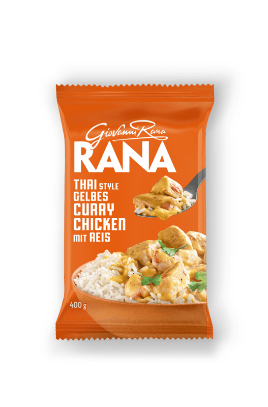 RANA Thai Style Gelbes Curry Chicken mit Reis