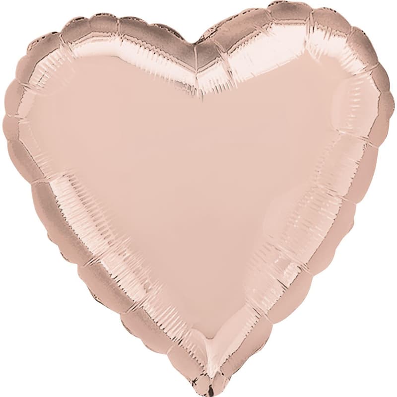 Riethmüller Folienballon Herz Gold Rosé Ø43cm