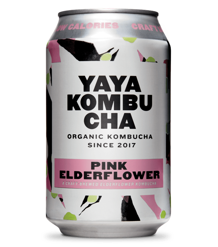 YAYA Kombucha - PINK ELDERFLOWER- Organic
