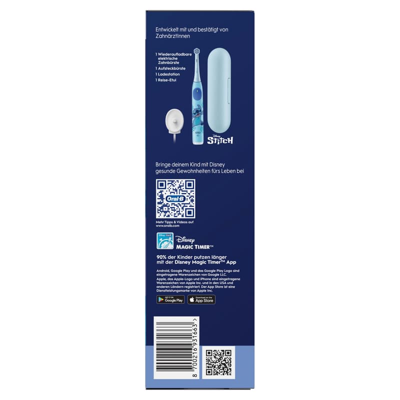 Oral-B iO Kids 6+ mit Reiseetui Stitch