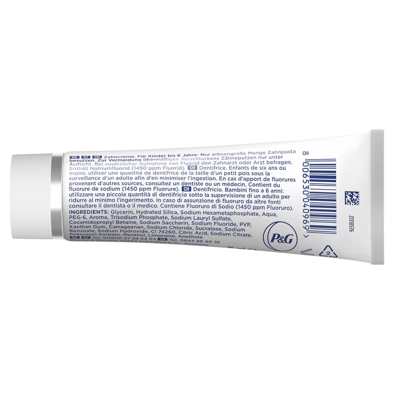 Oral-B 3D White Professional Express Whitening Zahnpasta Glänzendes Weiß, Eukalyptus & Minze