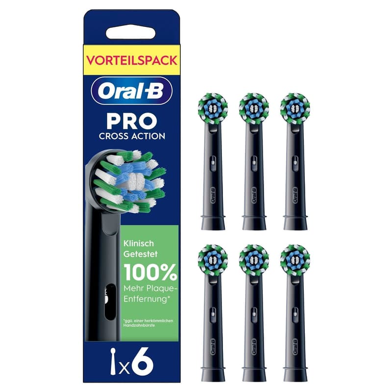 Oral-B Aufsteckbürsten Pro CrossAction Schwarz