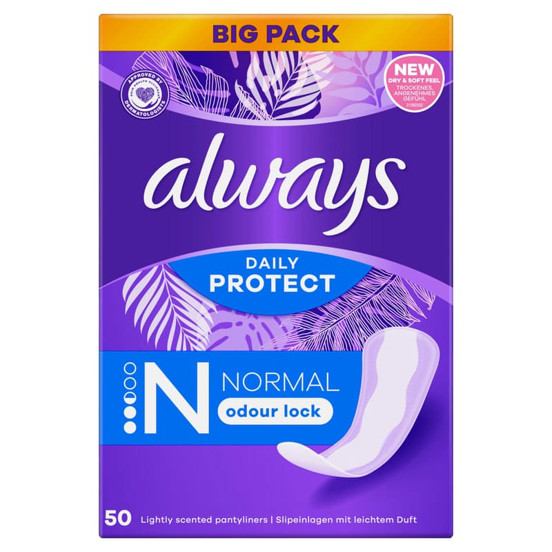 Always Daily Protect Slipeinlagen Normal mit leichtem Duft
