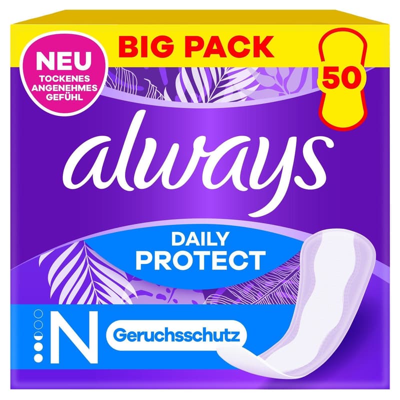 Always Daily Protect Slipeinlagen Normal mit leichtem Duft