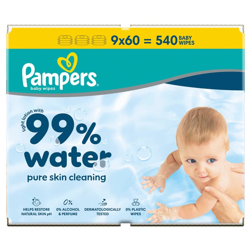 Pampers Feuchttücher 99% Water