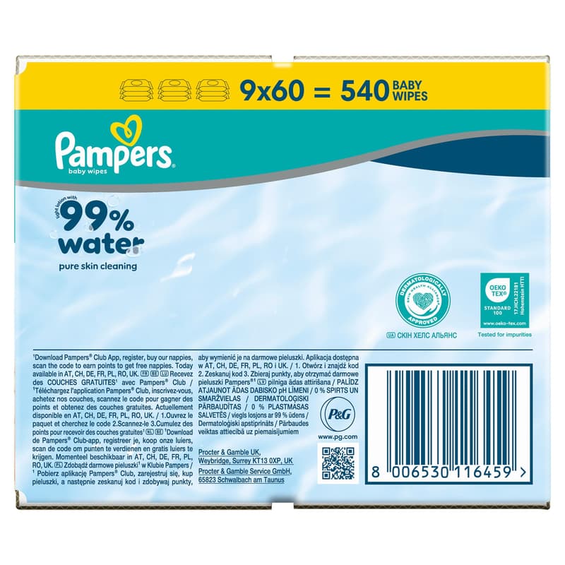 Pampers Feuchttücher 99% Water