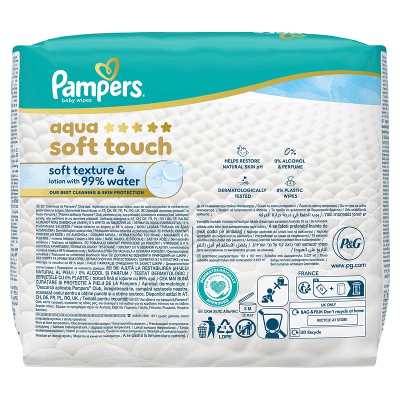 Pampers Feuchttücher Aqua Soft Touch