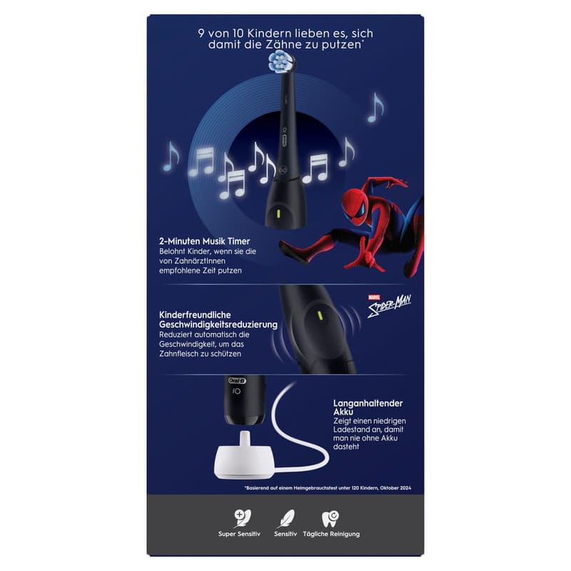Oral-B iO Kids 6+ mit Reiseetui Spiderman