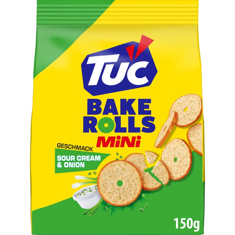 TUC Bake Rolls Mini Sour Cream & Onion