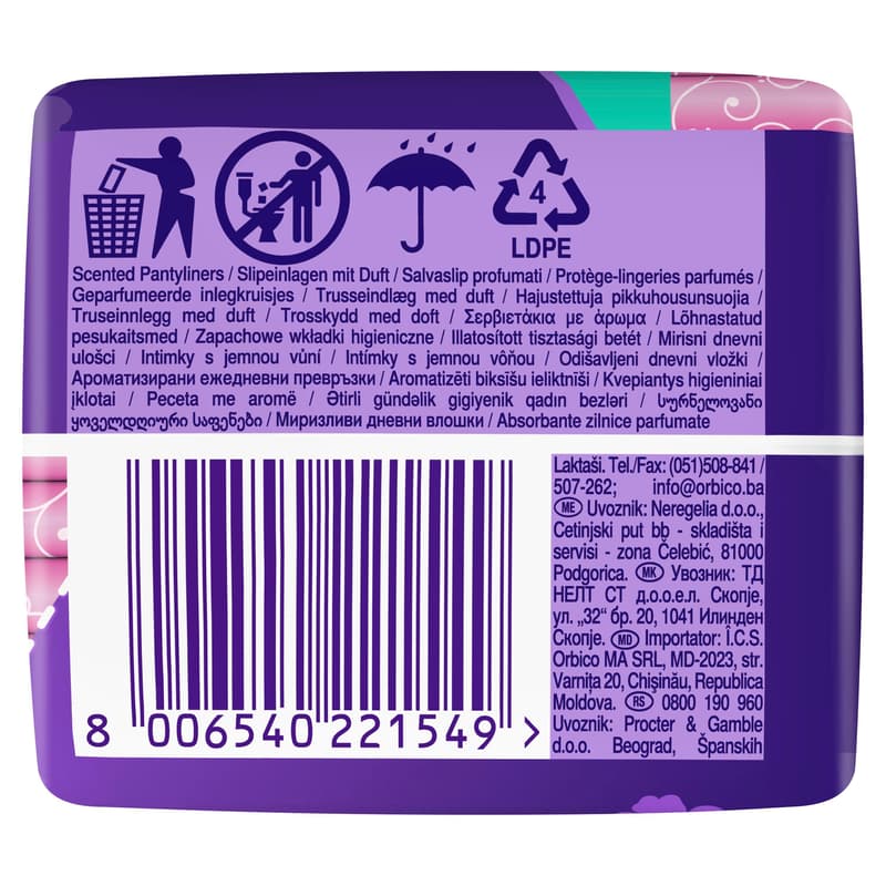 Always Slipeinlagen Normal to go – mit Geruchsneutralisierung