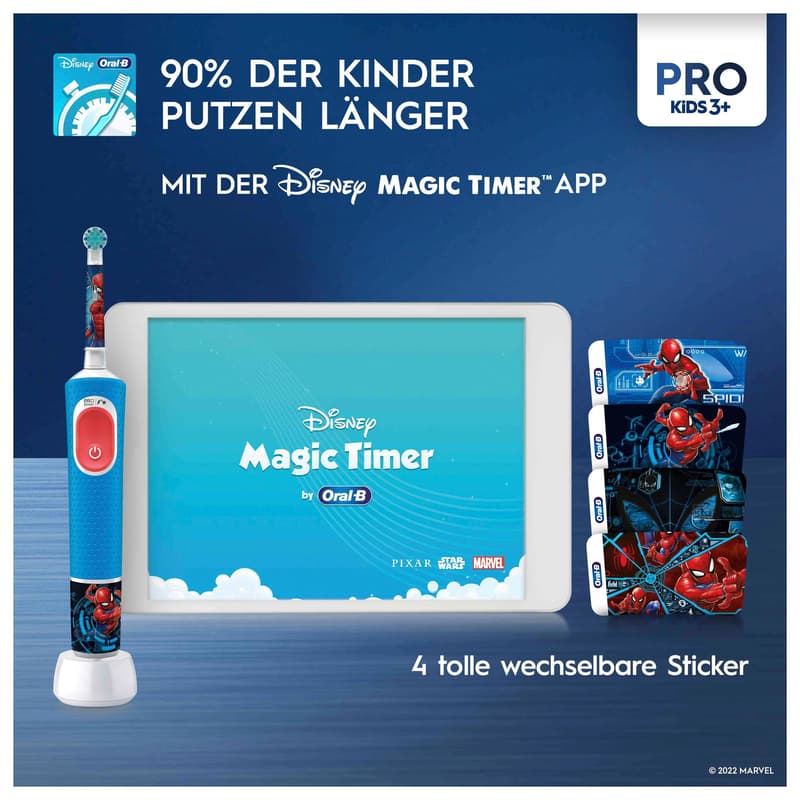 Oral-B Vitality Elektrische Zahnbürste Pro 103 Kids Spiderman
