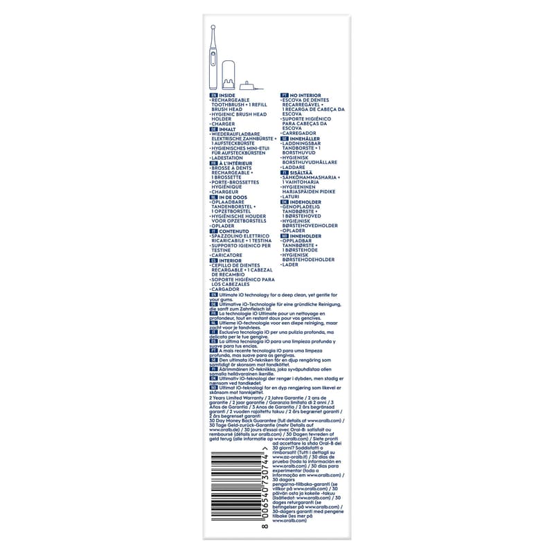Oral-B iO 3 Elektrische Zahnbürste | Matt Black | 1 Aufsteckbürste | Aufsteckbürstenhalter
