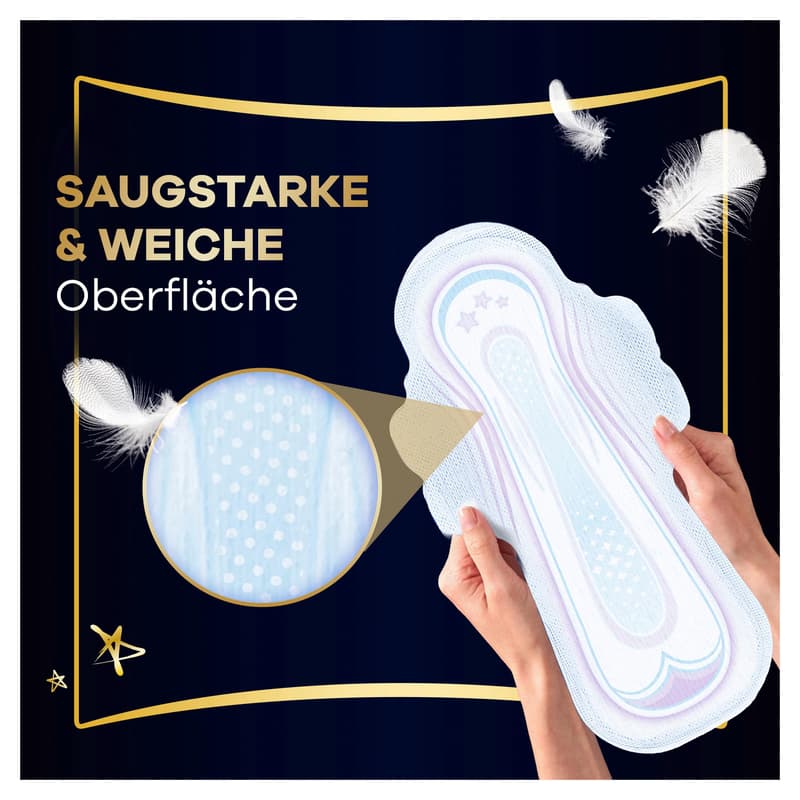 Always Ultra Damenbinden Secure Night mit Flügeln Monatspaket, (6x 12)