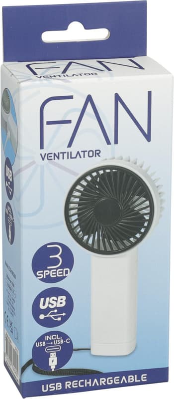 Handventilator 4x17,5x7cm