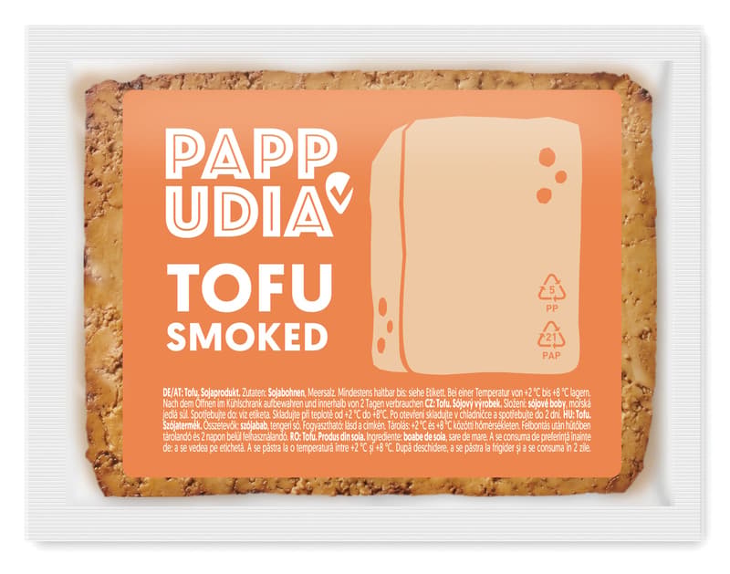 Pappudia Tofu geräuchert