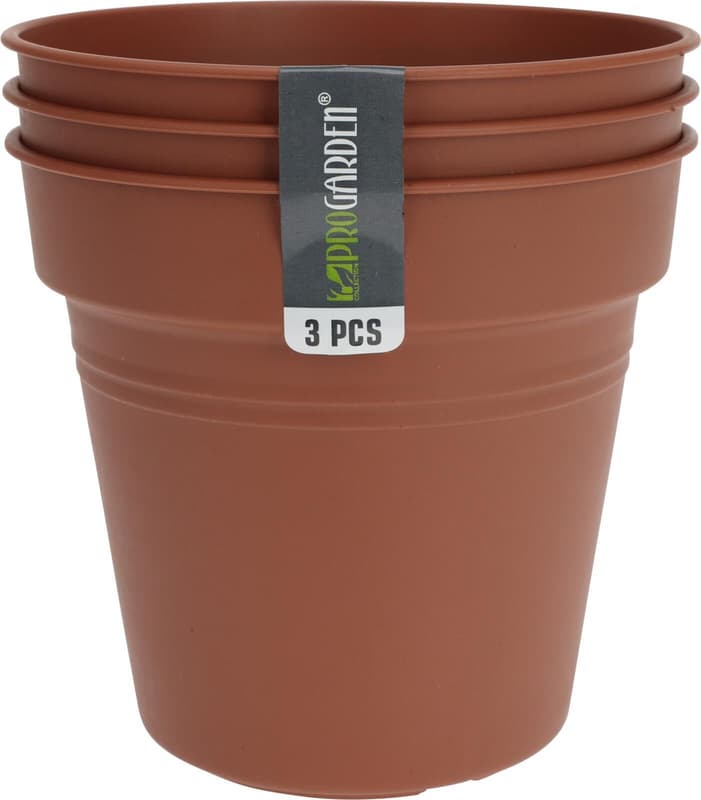 Blumentopf-Set aus Kunststoff 13cm