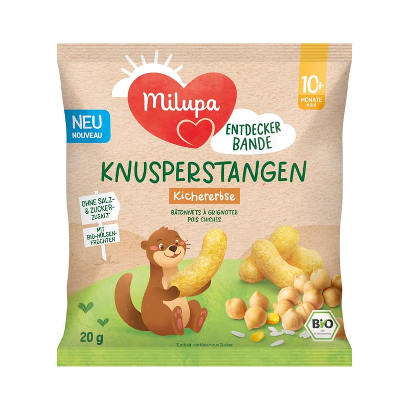 Milupa Entdeckerbande – Chickpea Crispy Sticks