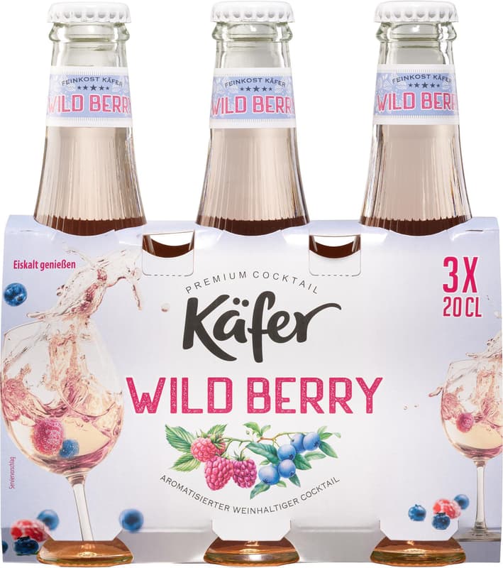 Käfer Wild Berry 3x0,2 l (MEHRWEG)