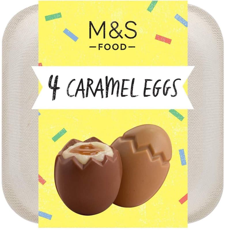 Marks & Spencer Schokoladeneier gefüllt mit Vanille-Karamellcreme