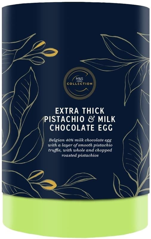 Marks & Spencer Milchschokoladen-Pistazien-Ei mit Trüffel und Meersalz