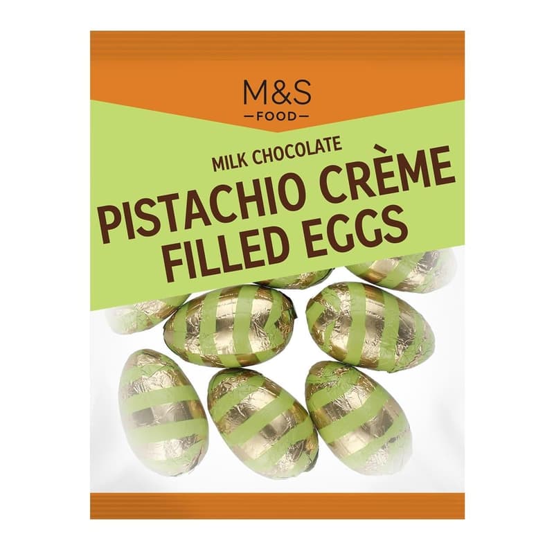 Marks & Spencer Mini-Eier Milchschokolade Pistaziencreme