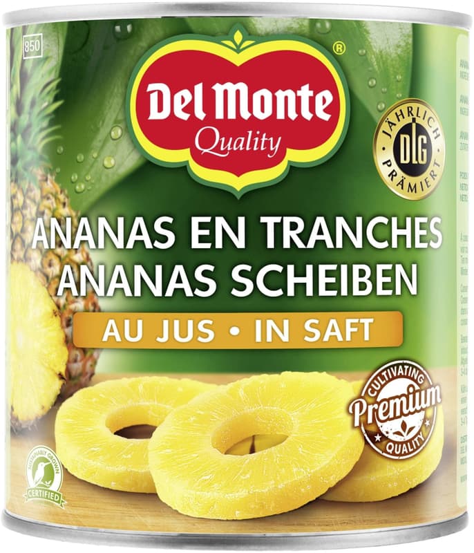 Del Monte Ananas Scheiben in Saft