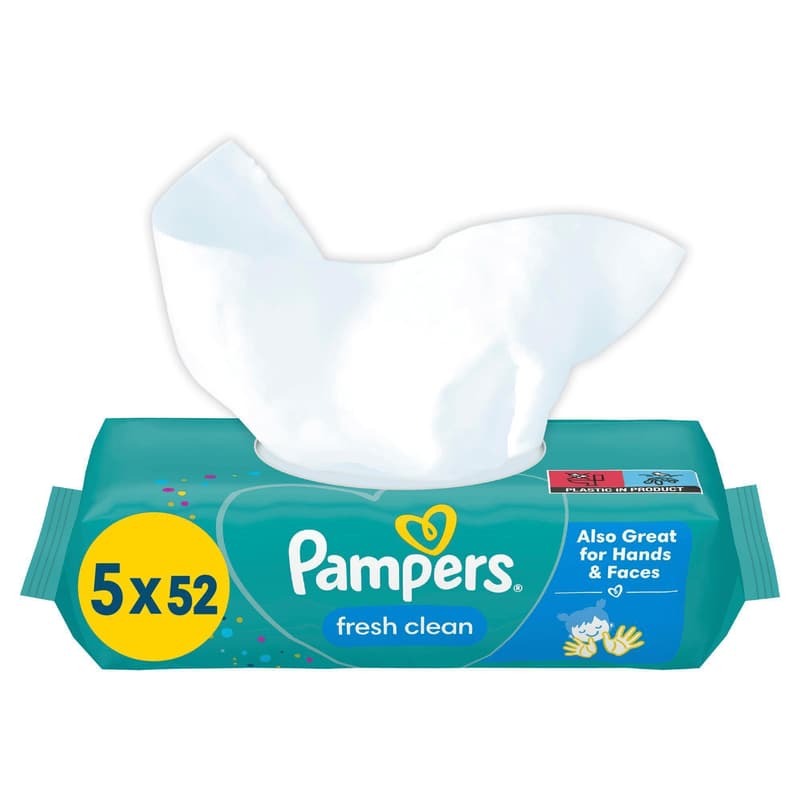 Pampers Fresh Clean Feuchttücher 5er Pack