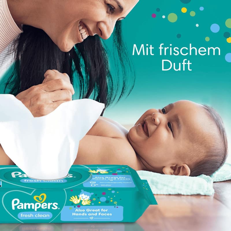 Pampers Fresh Clean Feuchttücher 5er Pack