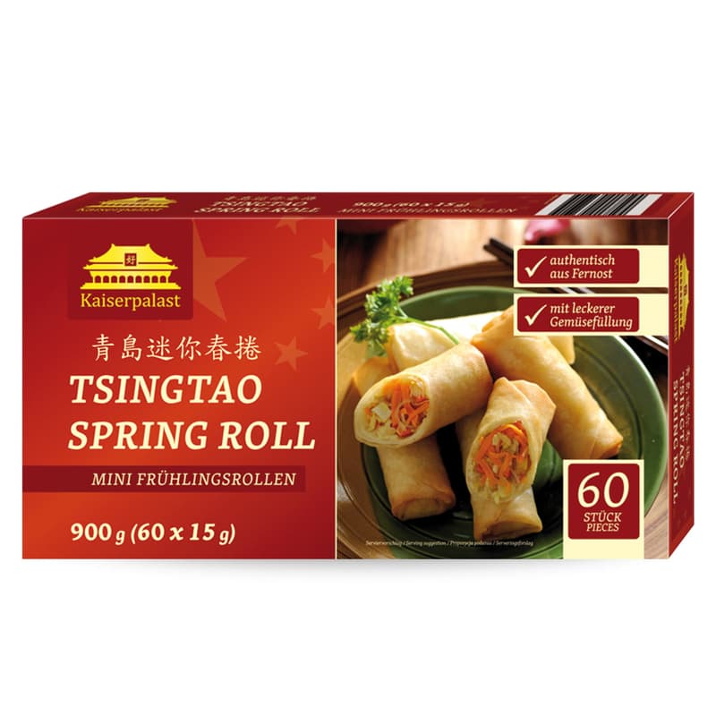 Kaiserpalast 60 Stk. Mini-Frühlingsrollen Tsingtao mit Gemüse