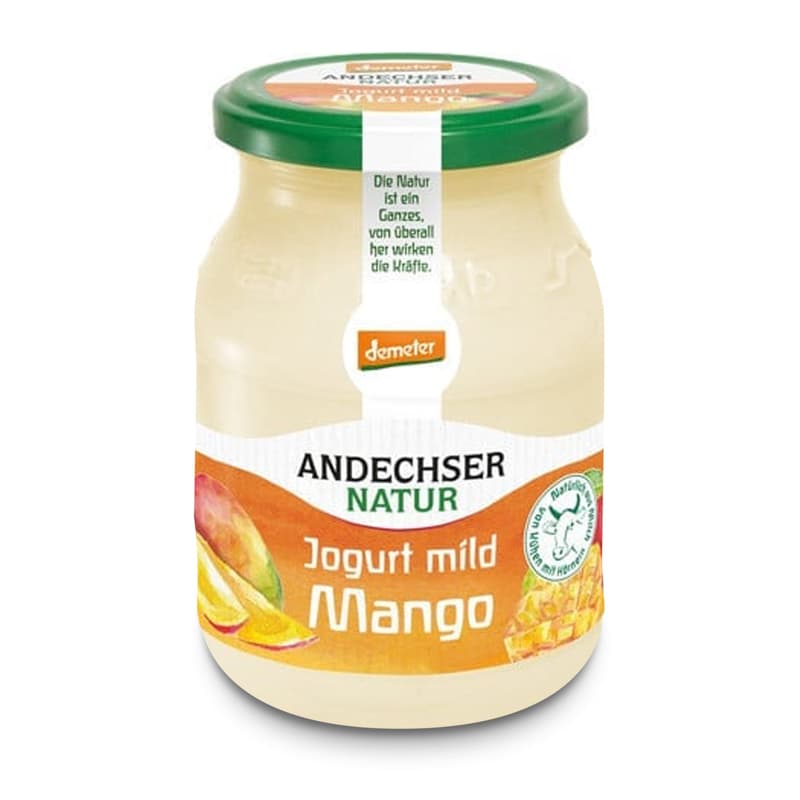 Andechser BIO DEMETER Jogurt mild Mango 3.8% (Mehweg)