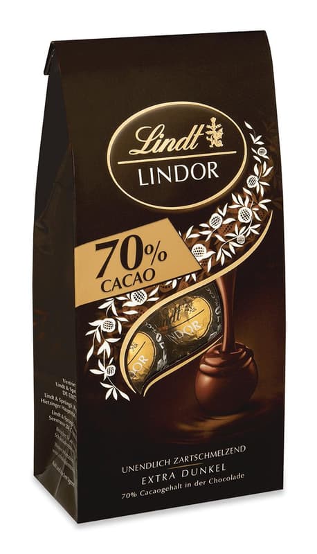 Lindt LINDOR Beutel 70% Extra Dark