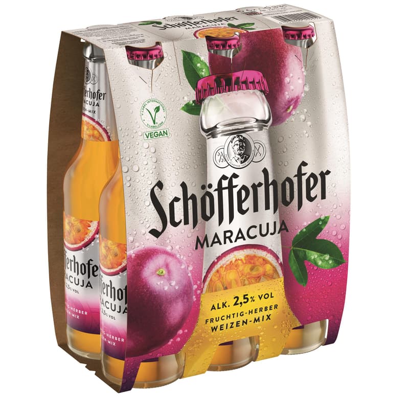 Schöfferhofer Weizen-Mix Maracuja 6x0,33 l (MEHRWEG)