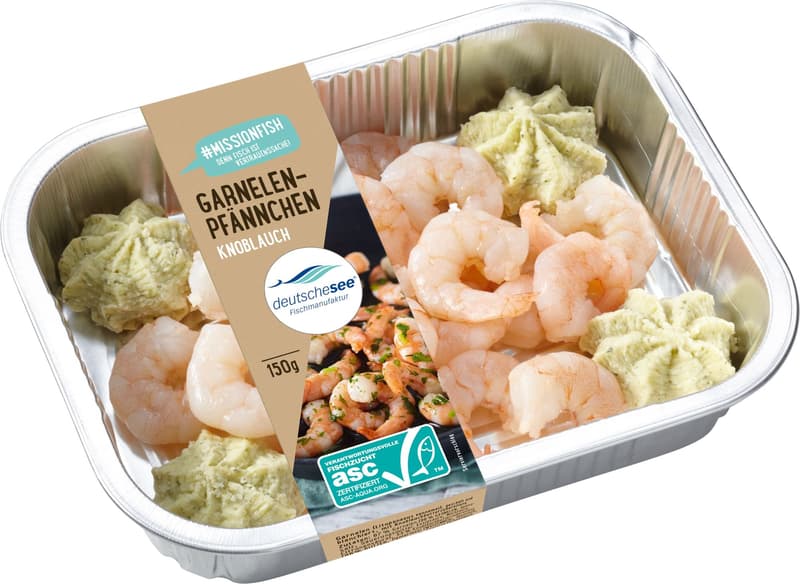 Deutsche See ASC Garnelenpfännchen Kräuter-Knoblauch