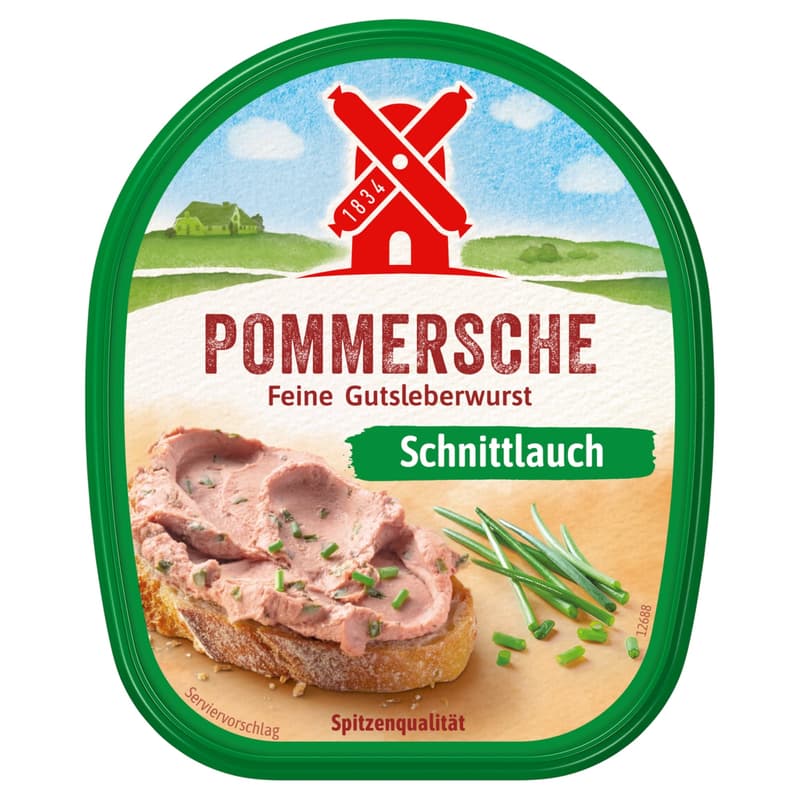 Rügenwalder Mühle Pommersche Gutsleberwurst with chives