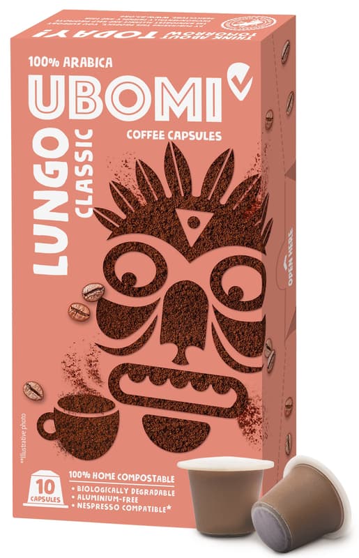 Ubomi Lungo Classic 100% Arabica 10 Nespresso kompatible Kapseln