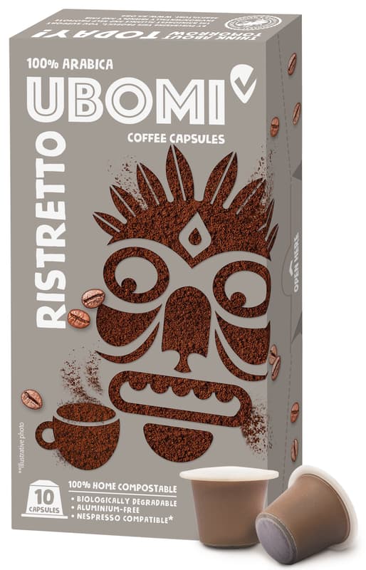 Ubomi Ristretto 100% Arabica 10 Nespresso compatible capsules