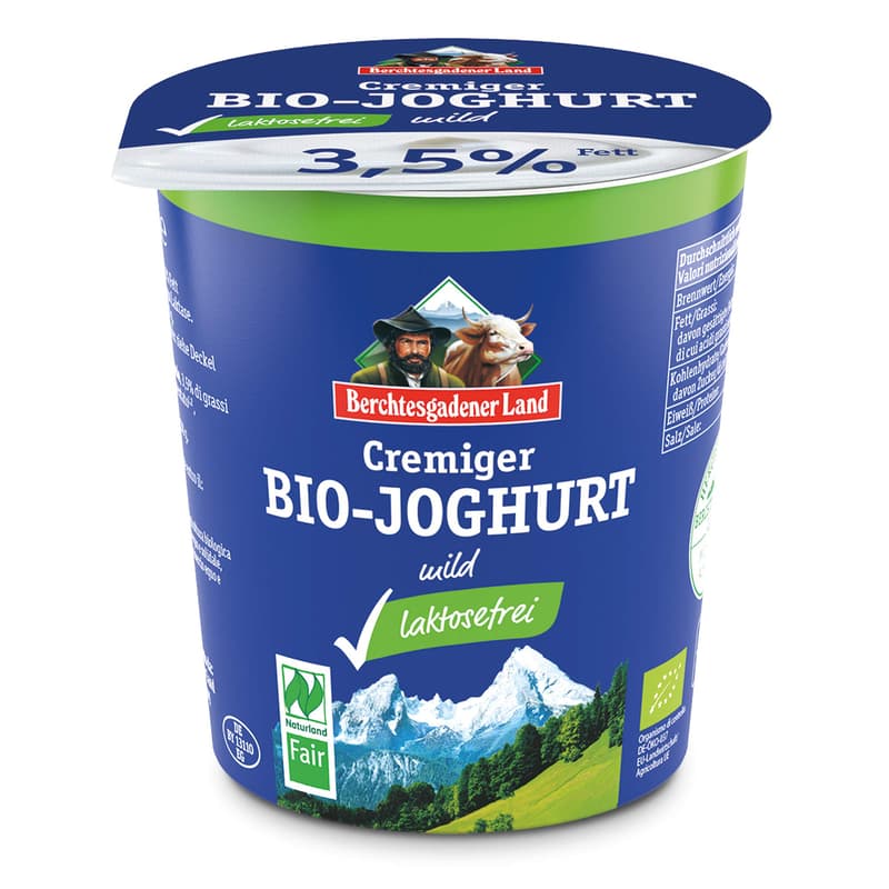 Berchtesgadener Land BIO NL-Fair Bioghurt laktosefrei 3,5 % Fett